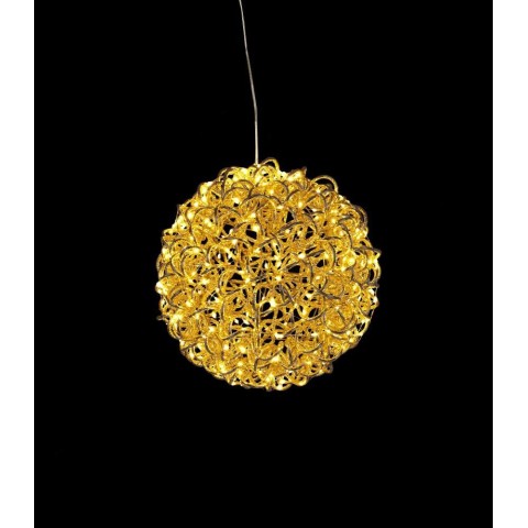 DECOR SFERICA ZOE ORO 400 MICROLED D.30